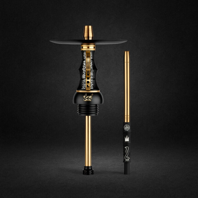 Cachimba Alpha Hookah Beat Vndl Gold Black