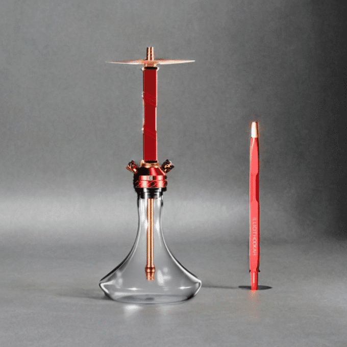 Cachimba Illicit Hookah Model XI Red