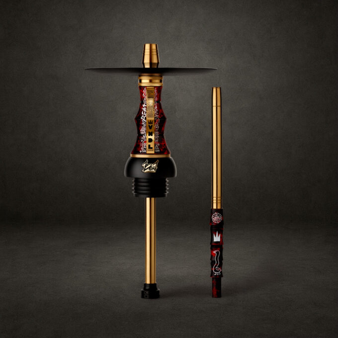 Cachimba Alpha Hookah Beat Vndl Gold Red