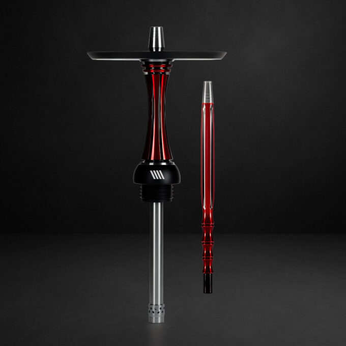 Cachimba Alpha Hookah X Reverse Red Black