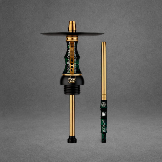 Cachimba Alpha Hookah Beat Vndl Gold Green