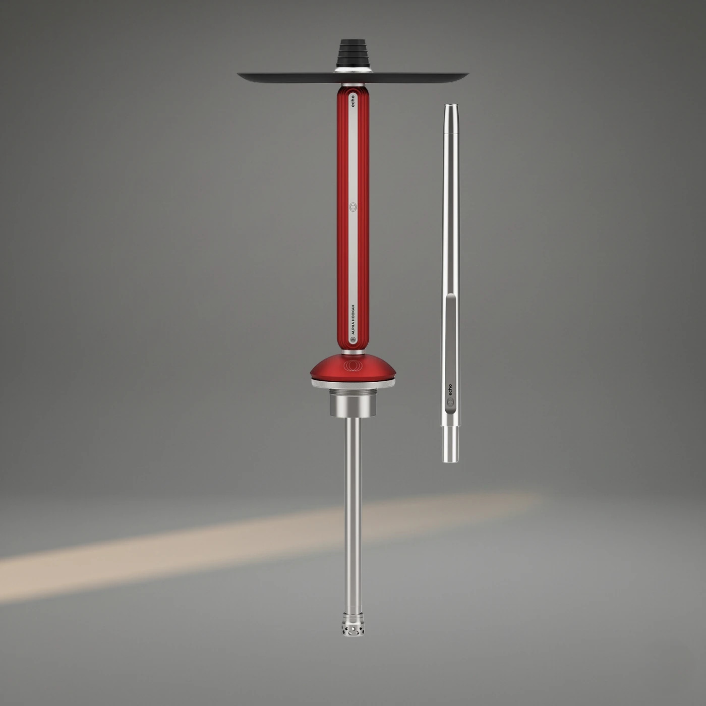 Echo Ruby Red Silver Front